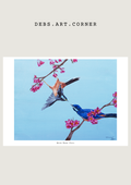 White Eared Sibia Print